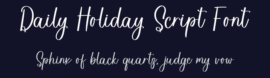 Daily Holiday Script Font by inermediaSTUDIO — Script Handwritten Font — thumbnail 2