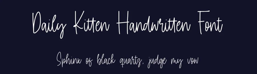 Daily Kitten Handwritten Font by balpirick — Script Handwritten Font — thumbnail 2