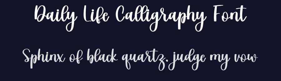 Daily Life Calligraphy Font by freshtypeink — Script Handwritten Font — thumbnail 2