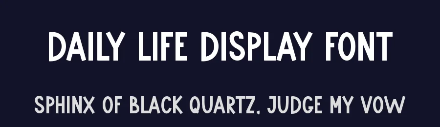 Daily Life Display Font by inermediaSTUDIO — Display Font — thumbnail 2