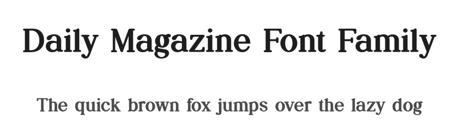 Daily Magazine Font Family by UICreative — Serif Font