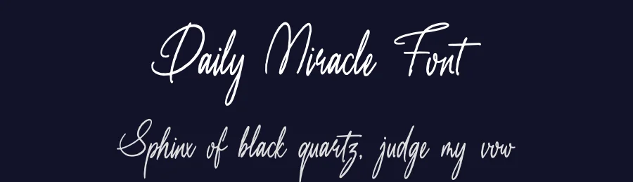 Daily Miracle Font by Denustudios — Script Handwritten Font — thumbnail 2