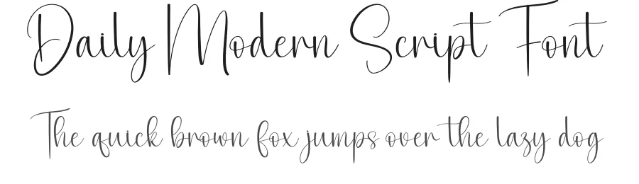 Daily Modern Script Font by creativeletter — Script Handwritten Font