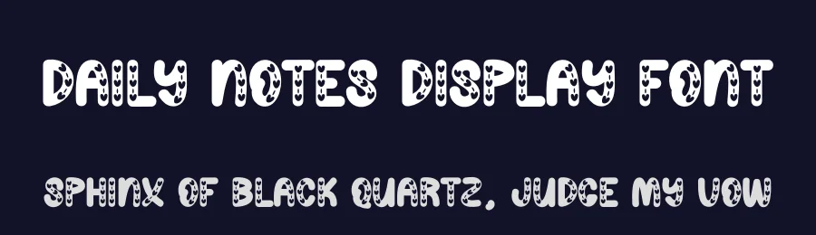 Daily Notes Display Font by andikastudio — Display Font — thumbnail 2