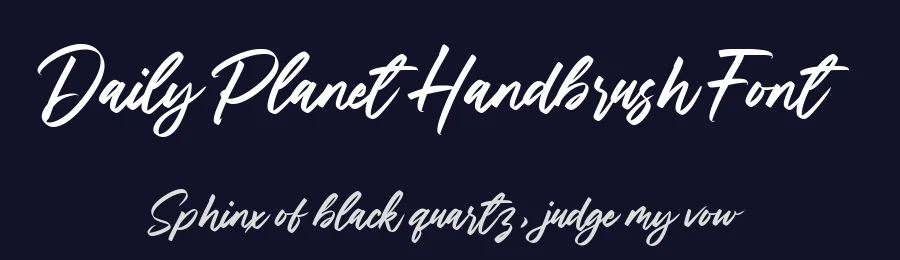 Daily Planet Handbrush Font by balpirick — Script Handwritten Font — thumbnail 2