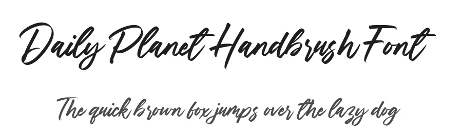 Daily Planet Handbrush Font by balpirick — Script Handwritten Font