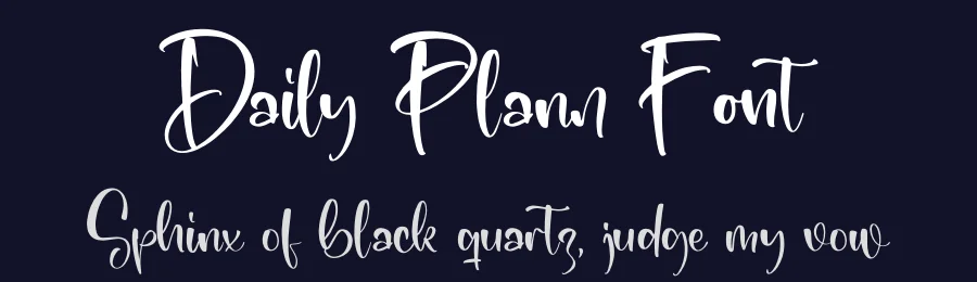 Daily Plann Font by letterfabric — Script Handwritten Font — thumbnail 2