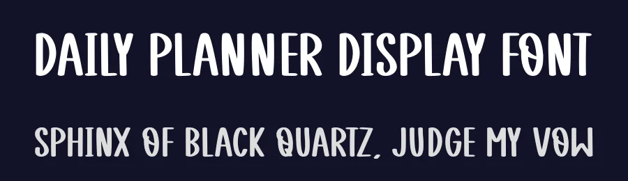Daily Planner Display Font by Craftedtype — Script Handwritten Font — thumbnail 2