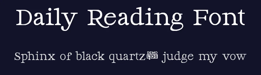 Daily Reading Font by LJ-Design Studios — Serif Font — thumbnail 2