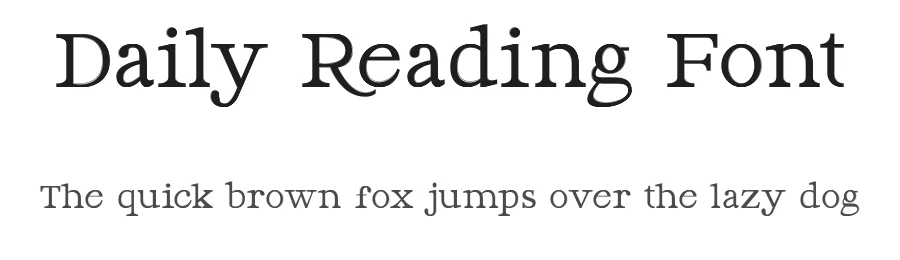 Daily Reading Font by LJ-Design Studios — Serif Font