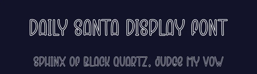 Daily Santa Display Font by andikastudio — Display Font — thumbnail 2