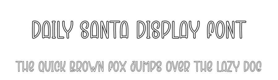 Daily Santa Display Font by andikastudio — Display Font