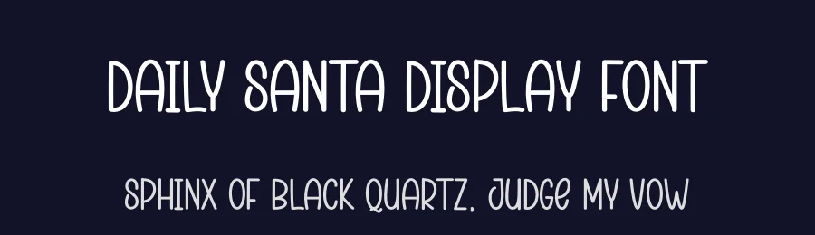 Daily Santa Display Font by andikastudio — Display Font — thumbnail 2