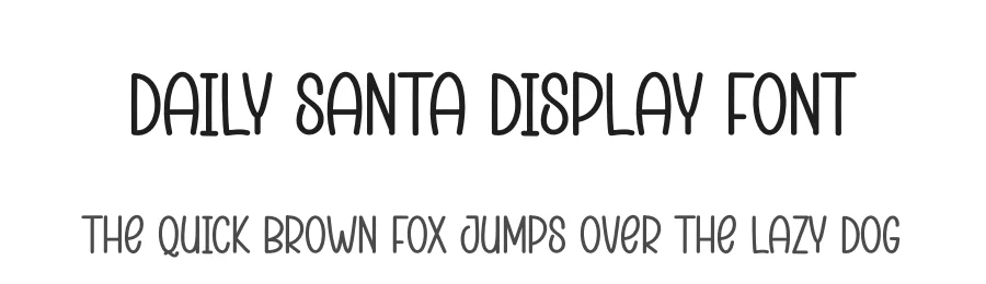 Daily Santa Display Font by andikastudio — Display Font