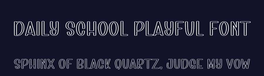 Daily School Playful Font by freshtypeink — Display Font — thumbnail 2