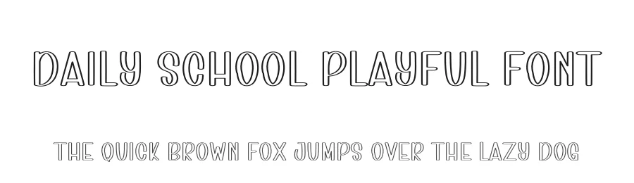 Daily School Playful Font by freshtypeink — Display Font