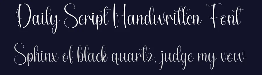 Daily Script Handwritten Font by andikastudio — Script Handwritten Font — thumbnail 2