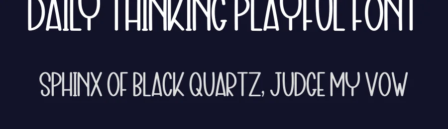 Daily Thinking Playful Font by inermediaSTUDIO — Display Font — thumbnail 2