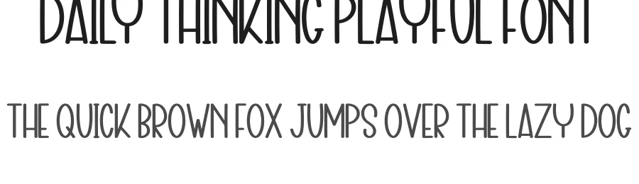 Daily Thinking Playful Font by inermediaSTUDIO — Display Font