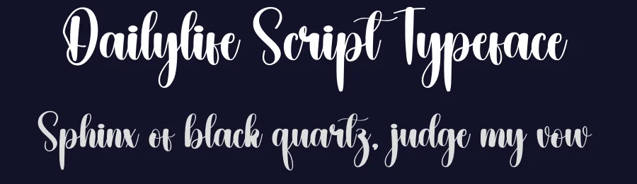 Dailylife Script Typeface by creativeletter — Script Handwritten Font — thumbnail 2