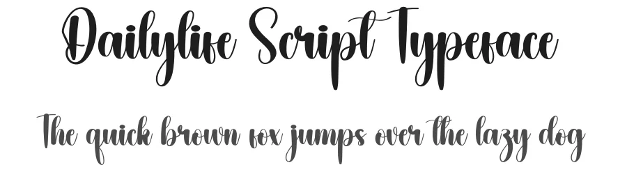 Dailylife Script Typeface by creativeletter — Script Handwritten Font