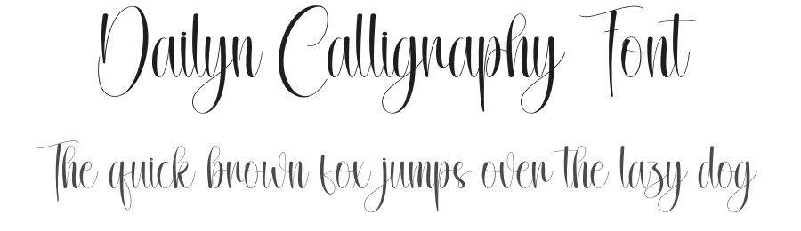 Dailyn Calligraphy Font by creativeletter — Script Handwritten Font