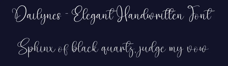Dailynes – Elegant Handwritten Font by creativeletter — Script Handwritten Font — thumbnail 2