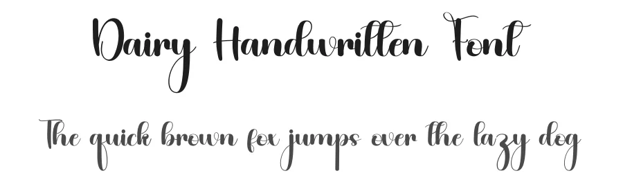 Dairy Handwritten Font by inermediaSTUDIO — Script Handwritten Font