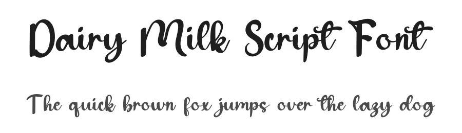 Dairy Milk Script Font by inermediaSTUDIO — Script Handwritten Font