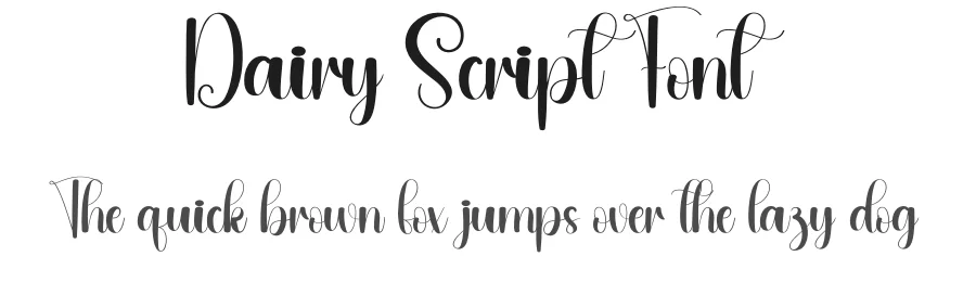 Dairy Script Font by andikastudio — Script Handwritten Font