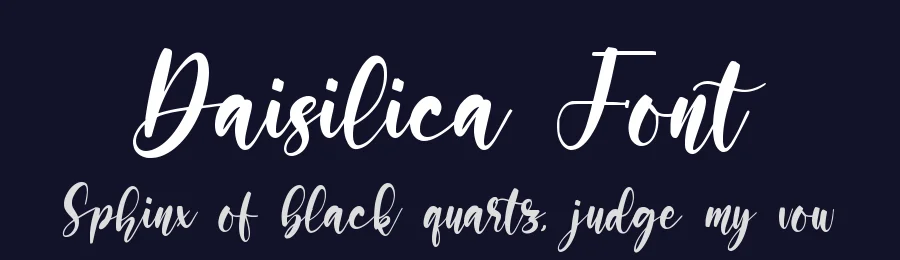 Daisilica Font by qwrtype — Script Handwritten Font — thumbnail 2
