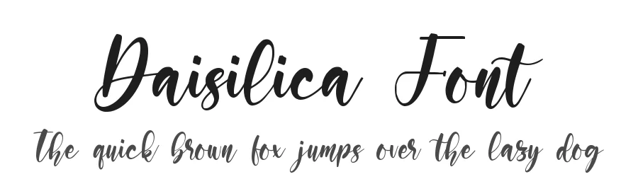 Daisilica Font by qwrtype — Script Handwritten Font