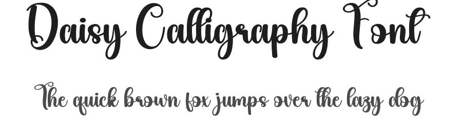 Daisy Calligraphy Font by andikastudio — Script Handwritten Font