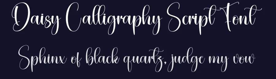 Daisy Calligraphy Script Font by creativeletter — Script Handwritten Font — thumbnail 2