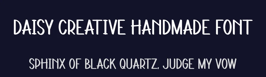 Daisy Creative Handmade Font by andikastudio — Display Font — thumbnail 2