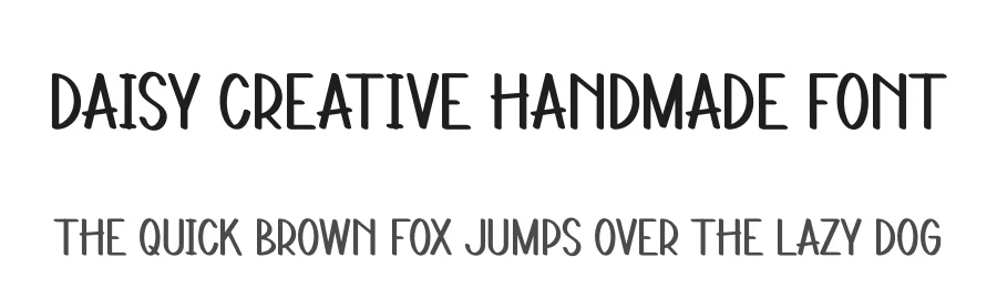 Daisy Creative Handmade Font by andikastudio — Display Font
