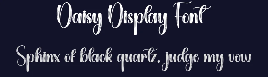 Daisy Display Font by creativeletter — Script Handwritten Font — thumbnail 2