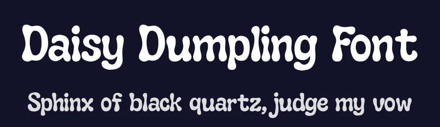 Daisy Dumpling Font by Muctype — Display Font — thumbnail 2