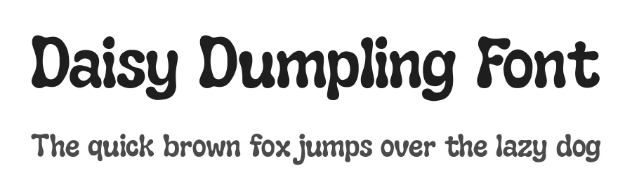 Daisy Dumpling Font by Muctype โ Display Font