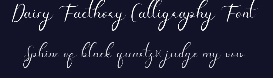 Daisy Facthory Calligraphy Font by edricstudio — Script Handwritten Font — thumbnail 2