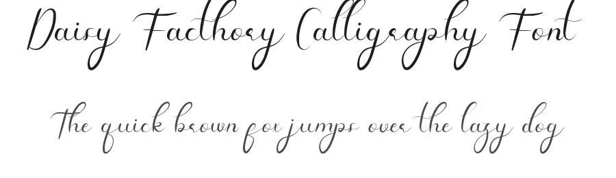 Daisy Facthory Calligraphy Font by edricstudio — Script Handwritten Font