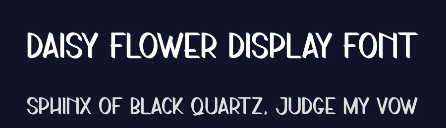 Daisy Flower Display Font by andikastudio — Display Font — thumbnail 2