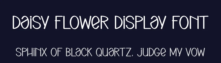 Daisy Flower Display Font by andikastudio — Display Font — thumbnail 2