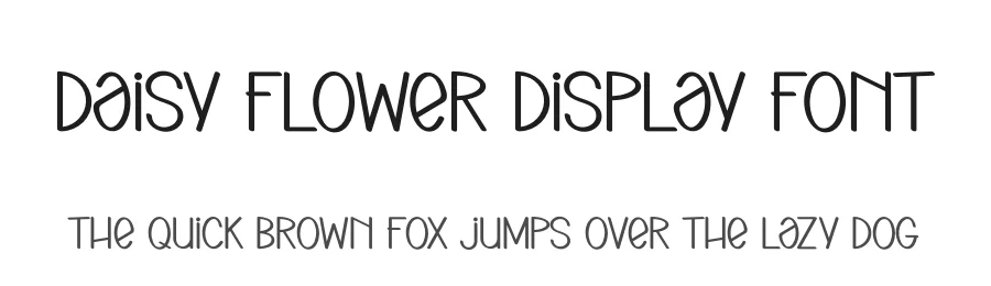 Daisy Flower Display Font by andikastudio — Display Font