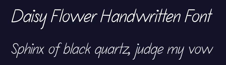 Daisy Flower Handwritten Font by andikastudio — Script Handwritten Font — thumbnail 2