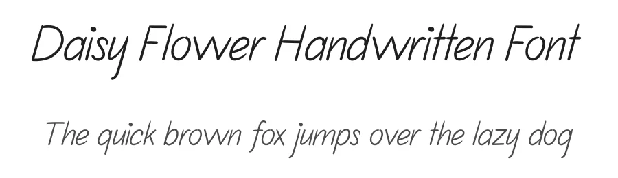 Daisy Flower Handwritten Font by andikastudio — Script Handwritten Font