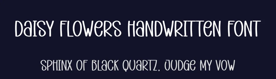 Daisy Flowers Handwritten Font by andikastudio — Display Font — thumbnail 2