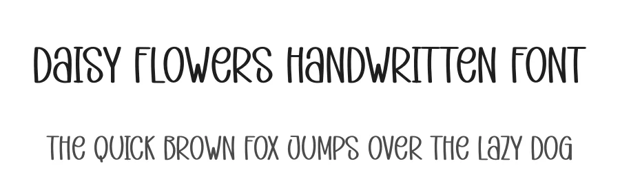 Daisy Flowers Handwritten Font by andikastudio — Display Font