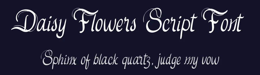 Daisy Flowers Script Font by Erik Studio — Script Handwritten Font — thumbnail 2