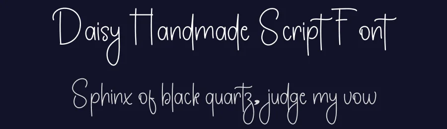 Daisy Handmade Script Font by freshtypeink — Script Handwritten Font — thumbnail 2